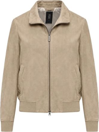 Bomboogie Dames, Jassen, Beige, Maat: XS Leer