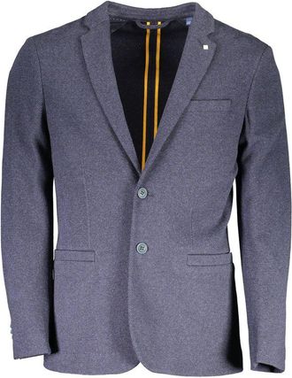 GANT Mens Tailored Twobutton Blazer - Grey Cotton - Size EU 48 (Mens)