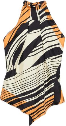 Raquel Diniz Lea Halterneck Striped Top