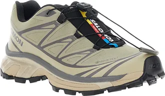 Salomon Unisex Trainers Xt 6 Gtx Beige Tech Fabric Synthetic Sneaker