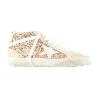 Golden Goose Sneakers, female, Pink, Size: 8 US Mid Star Sneakers