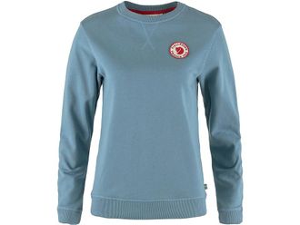 Fj&auml;llr&auml;ven 1960 Logo Badge Sweater Womens Clothing Dawn Blue : MD, Cotton
