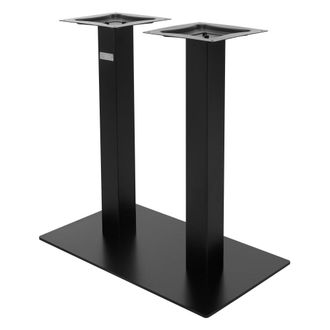 ML Design Base de mesa 70x43x72 cm tipo columna soporte rectangular negro mate