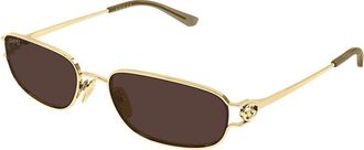 Gucci GG2232S 002 Womens Sunglasses Gold Size 57 - Free RX Lenses - Free RX Lenses