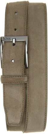 BOSS Caleb Suede Belt in Olive Green at Nordstrom, Size 32
