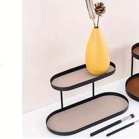 OEM Estanter&iacute;a De Dos Niveles, Mueble, Bandeja De Almacenamiento, Recibidor, Expositor De Perfumes Y Cosm&eacute;ticos. - Crezuo