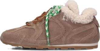 Toral Shoes Schoenen, Dames, Beige, 41 EU, Su&egrave;de, Beige Su&egrave;de Lage Winter Sneakers