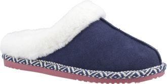 Hush Puppies Amara Su&egrave;de Vrouwen Slippers Navy