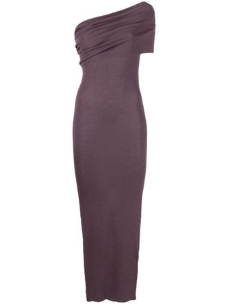 Rick Owens Asymmetrische maxi-jurk - Paars