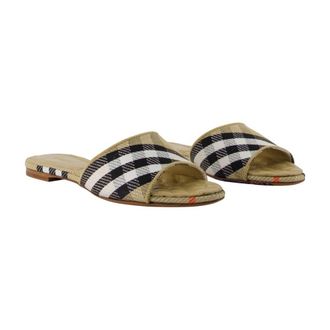 Burberry Lf Sloane Sandals - Beige