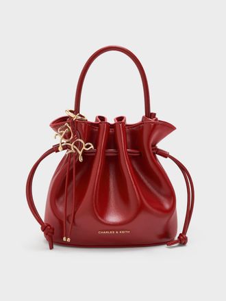 Charles & Keith Sammie Horse-Motif Drawstring Bucket Bag