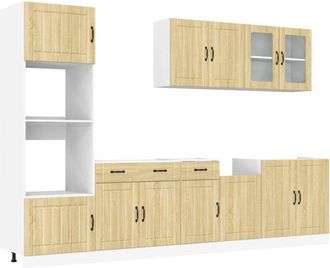 vidaXL Vidaxl - Set Mobili da Cucina 7 pz Kalmar Rovere Sonoma in Truciolato