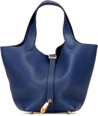 Hermès 2018 Clemence Picotin Lock 18 handbag - Blue