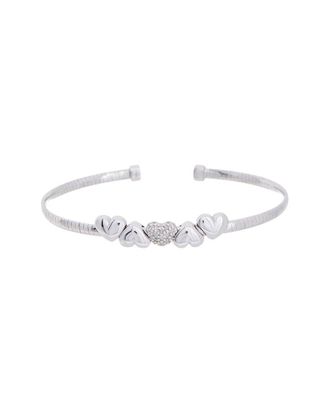 Meshmerise 18K Plated 0.10 Ct. Tw. Diamond Mesh Bangle