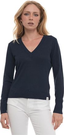 Peuterey JAN VI 01 V-neck pullover - Dames - V-hals truien - Blauw - XL - Truien & Vesten