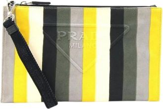 Prada Pre-owned Clutch Bag - Dames - Vintage Clutch - Veelkleurig - ONE Size - Leer - Vintage