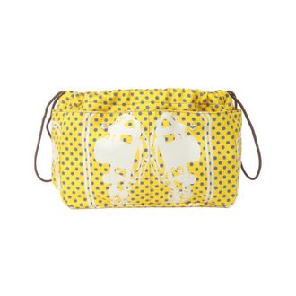 Herm&egrave;s Fauve Yellow Silk Barenia Leather Pouch (Pre-Owned)