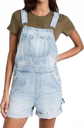 Pistola Denim Beatrix Short Overalls In Surfrider