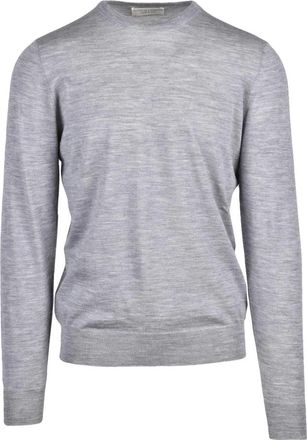 FILIPPO DE LAURENTIIS Truien & Vesten, Heren, Grijs, 2Xl, Wol, Ronde hals trui
