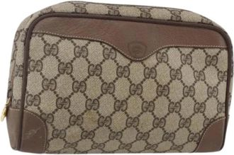 Gucci Pre-owned Clutches, female, Beige, Size: ONE SIZE Pre-owned Vintage Clutch