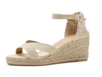 Castaner Bruna Womens Wedge Shoes Ivory : EU 38 (US Womens 7.5) M, Textile