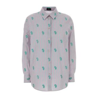 Etro Etro, Shirts, female, Multicolor, Size: XS Embroidered poplin shirt