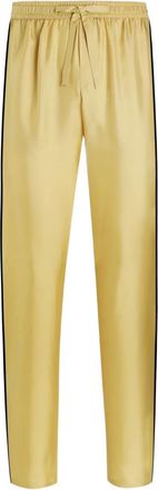 Dolce & Gabbana Pantaloni con coulisse e riga laterale - Giallo