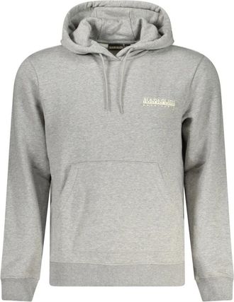 Napapijri Kleding - Heren - Hoodies - Grijs - 2XL - Hoodies & sweatvesten