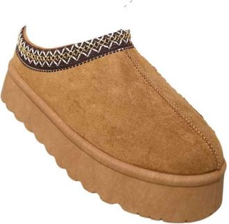 Ikrush Aztec Detail Low Ankle Platform Slipper Bootscasual Low Ankle Regular