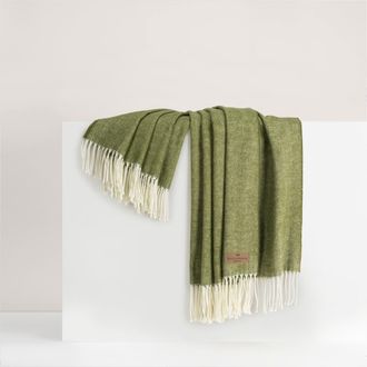 Lands Downunder Italian Herringbone Throw in Fern at Nordstrom
