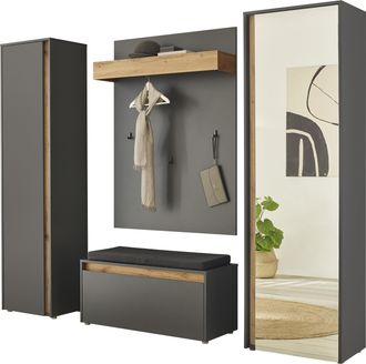 Inosign Garderoben-Set »GIRON/CiTY, moderne Garderobe, Komplettset mit viel Stauraum« Komplett-Set, 4 Stk. tlg