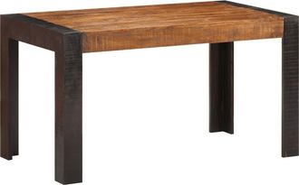 vidaXL Mesa De Comedor De Madera Maciza De Mango Rugosa 140x70x76 Cm Vidaxl