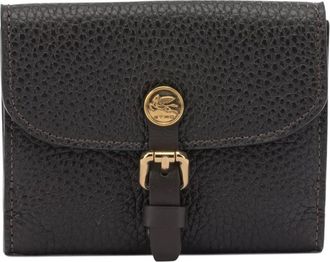 Etro Pony Portemonnee - Heren - Accessoires - Zwart - Maat: ONE Size Leer