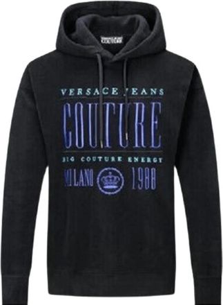 Versace Jeans Couture Felpa - Heren - Hoodies - Zwart - L - Hoodies & sweatvesten