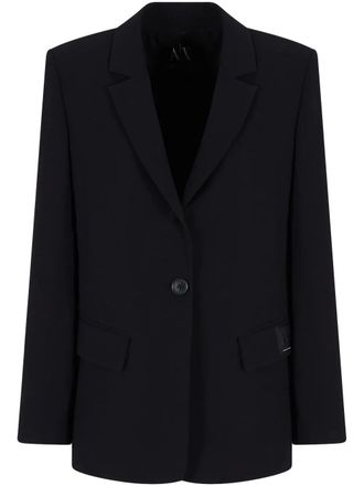 アウターその他 ARMANI EXCHANGE Woman Blazer Black XW000027AF10264 UC001 A|X Armani Exchange Women's Double Breasted Button Crepe