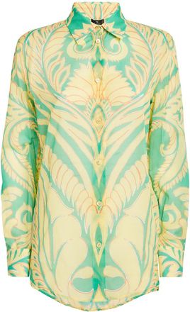 Etro Abstract-Print Cotton Shirt Size M