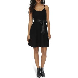 Belle & Bloom Love Her Madly Knit Fit and Flare Dress in Black at Nordstrom Rack, Size Large