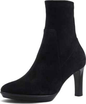 Aquatalia Womens Rhumba Low Fashion Boot, Black Suede, 4.5 UK