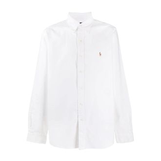 Polo Ralph Lauren Witte Katoenen Overhemd Aw 25 - Heren - Casual Overhemden - Wit - L - Katoen - Overhemden
