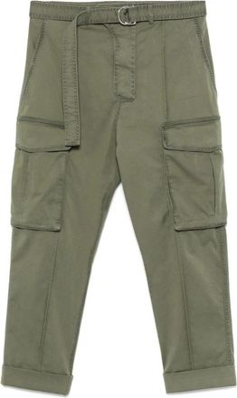 Balmain Olijfgroene Broek met Riem - Heren - Slim Fit Broeken - Groen - M - Broeken