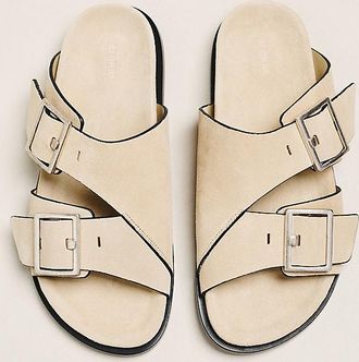 Alohas Alba Double Buckle Slide Sandals