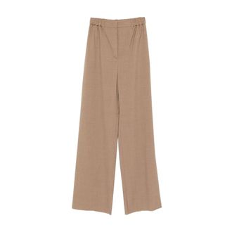 Max Mara Dames, Broeken, Bruin, Maat: M