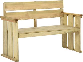 vidaXL Vidaxl - Banco De Jard&iacute;n De Madera De Pino Impregnada 121 Cm