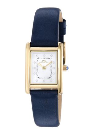 Porsamo Bleu Karolina Womens Diamond Watch with Blue Leather Band