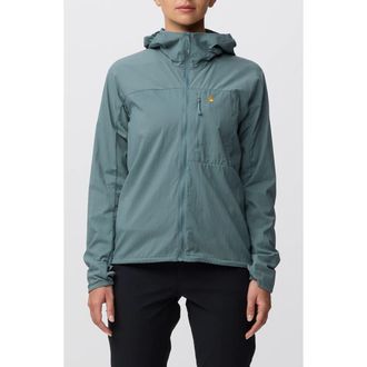 Fj&auml;llr&auml;ven Bergtagen Windshell Jacket in Nimbus Blue at Nordstrom, Size Medium