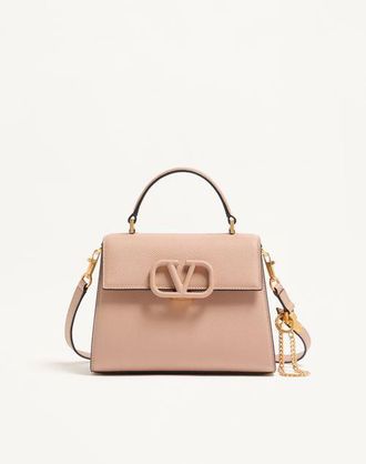 Valentino Garavani Small Vsling Grainy Calfskin Handbag Wo