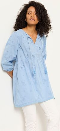 Fat Face FatFace Rue Blue Regular Broderie Tunic