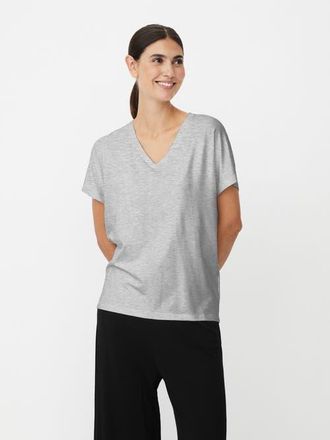 Masai MaBadu V-Neck Short Sleeve T-Shirt in M. Grey Mel. at Nordstrom, Size Xx-Large