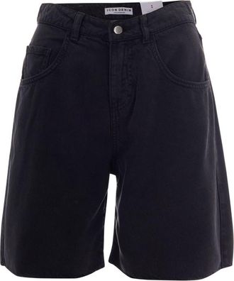 Icon Denim Los Angeles Black Solid Shorts