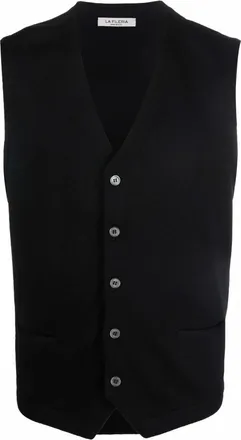 La Fileria V-neck Virgin Wool Gilet